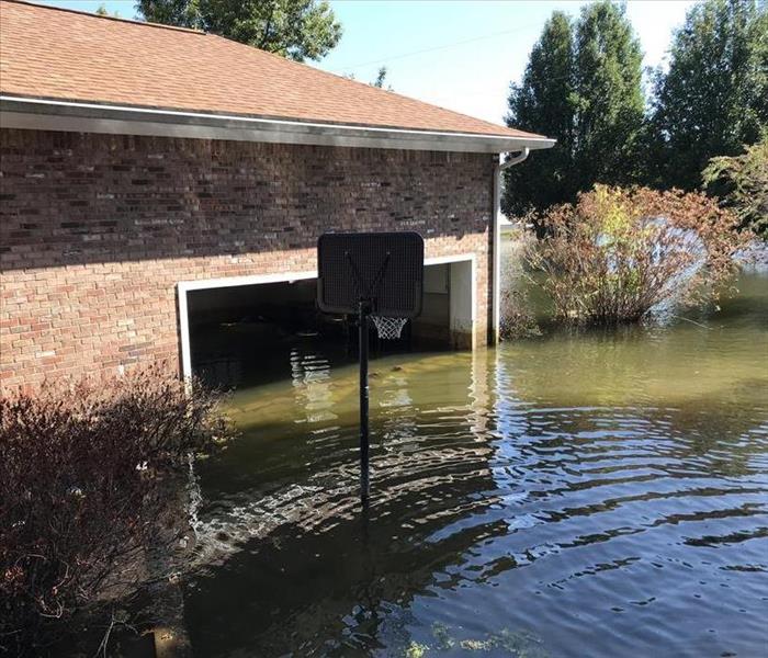 flooded home garage